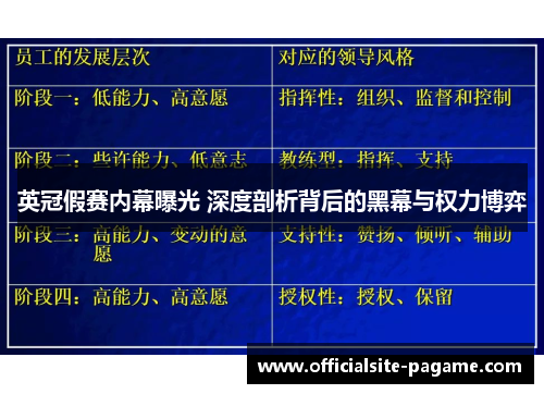 英冠假赛内幕曝光 深度剖析背后的黑幕与权力博弈 英冠假赛内幕曝光 深度剖析背后的黑幕与权力博弈